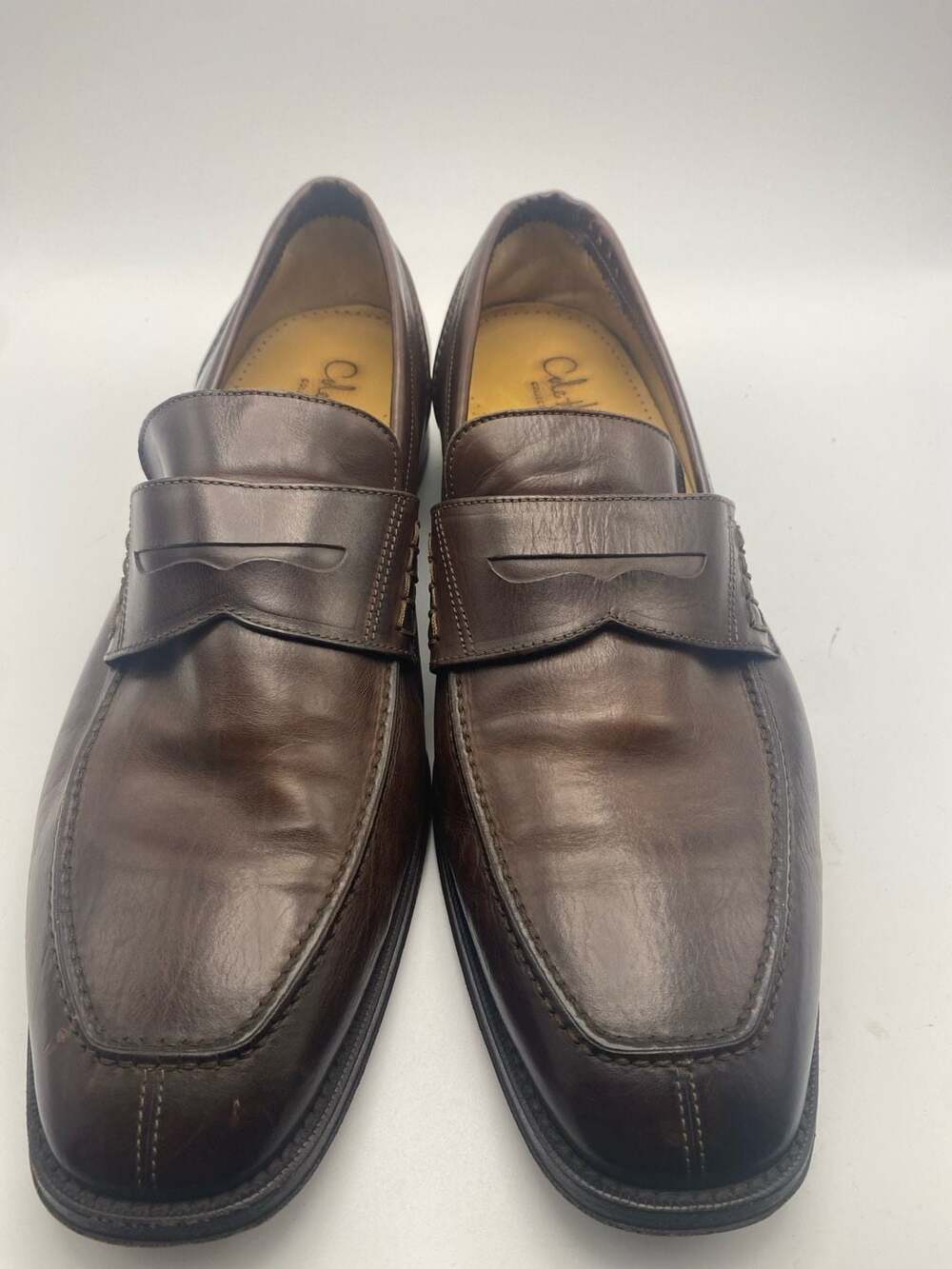 Cole Haan Penny Loafers Size 13 M Brown Leather Slip On Shoes (DS1036)